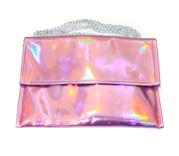 Pink Rainbow Hologram Gammaray Holographic Purse Shoulder Bag Chain Bag